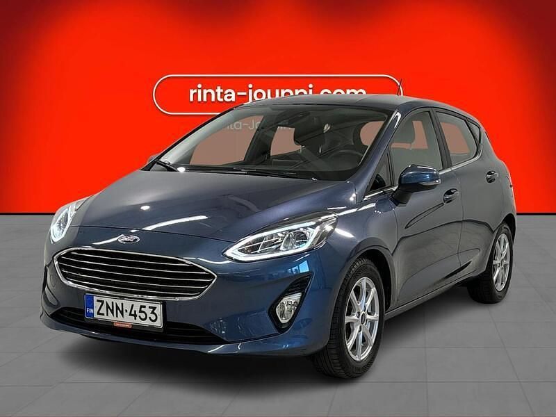 Sininen Käytetty 2021 Ford Fiesta Titanium Viistoperä | 10 980 € (Hyvä tarjous) - Kuva 1/4