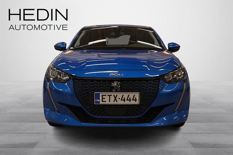 Käytetty Peugeot e-208 Allure 100 kW (136 HP) 2022 Sininen Viistoperä