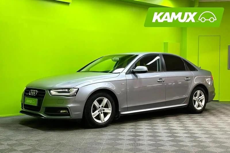 Käytetty Audi A4 S-Line 150 HP (110 kW) 2015 Hopea / harmaa Sedan