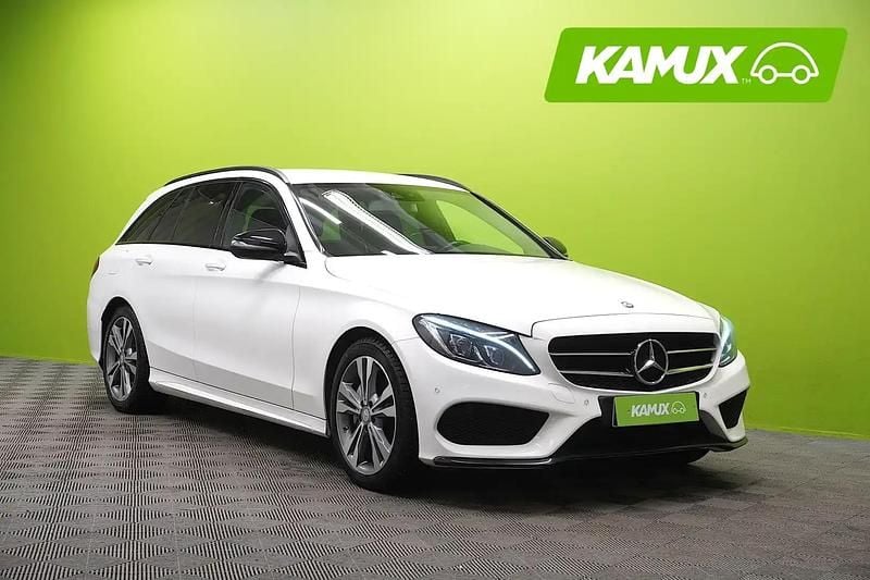 Valkoinen Käytetty 2016 Mercedes C200 AMG line Farmari | 19 870 € (Hyvä tarjous) - Kuva 1/4