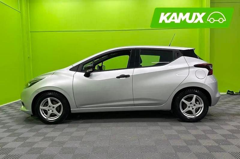 Käytetty Nissan Micra Visia 71 HP (52 kW) 2018 Hopea / harmaa Viistoperä