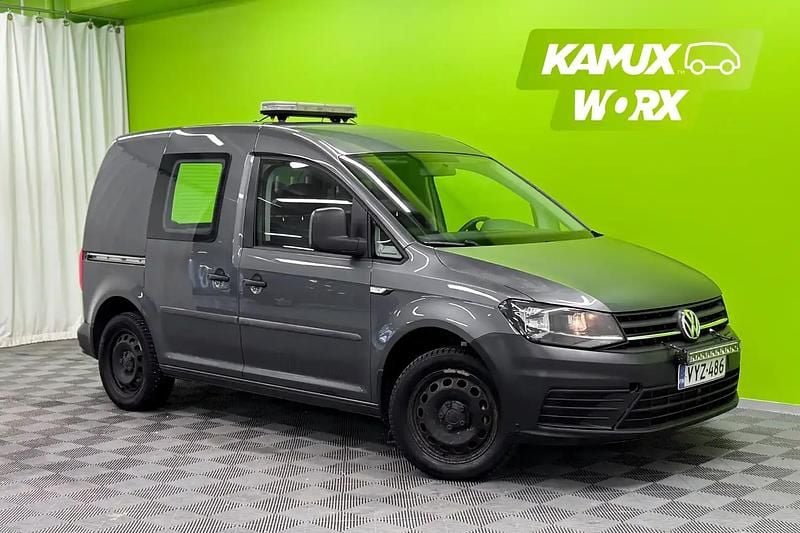Käytetty VW Caddy 102 HP (75 kW) 2017 Hopea / harmaa Tila-auto