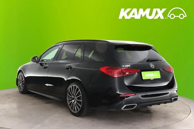 Käytetty Mercedes C180 AMG line 170 HP (125 kW) 2022 Musta Farmari