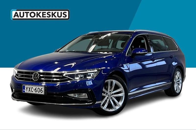 Sininen Käytetty 2020 VW Passat R-line Farmari | 24 990 € (Kallis) - Kuva 1/3