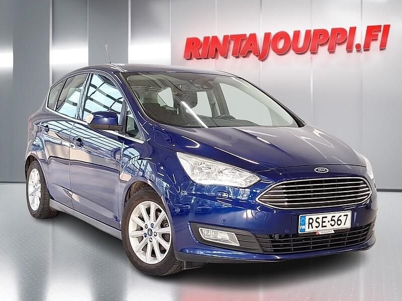 Sininen Käytetty 2015 Ford C-MAX Titanium Tila-auto | 6 570 € (Hyvä tarjous) - Kuva 1/3