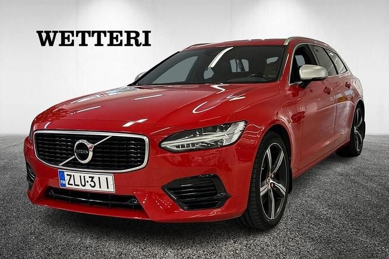 Punainen Käytetty 2018 Volvo V90 R-Design Farmari | 32 300 € (Perustarjous) - Kuva 1/4
