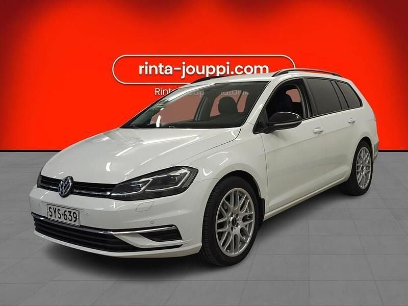 Valkoinen Käytetty 2019 VW Golf VII Comfortline Farmari | 12 450 € (Hyvä tarjous) - Kuva 1/3