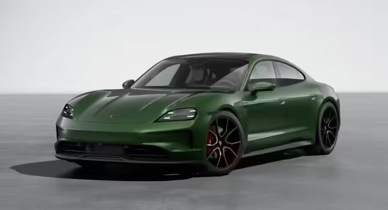 Vihreä Uusi 2025 Porsche Taycan 4S Performance Package Sedan | 144 900 € - Kuva 1/4