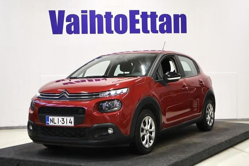 Punainen Käytetty 2019 Citroën C3 Feel Viistoperä | 7 850 € (Perustarjous) - Kuva 1/2