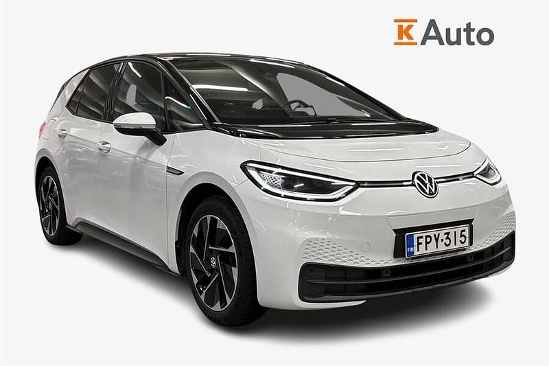Valkoinen Käytetty 2021 VW ID.3 Pro Performance Viistoperä | 22 900 € (Perustarjous) - Kuva 1/4