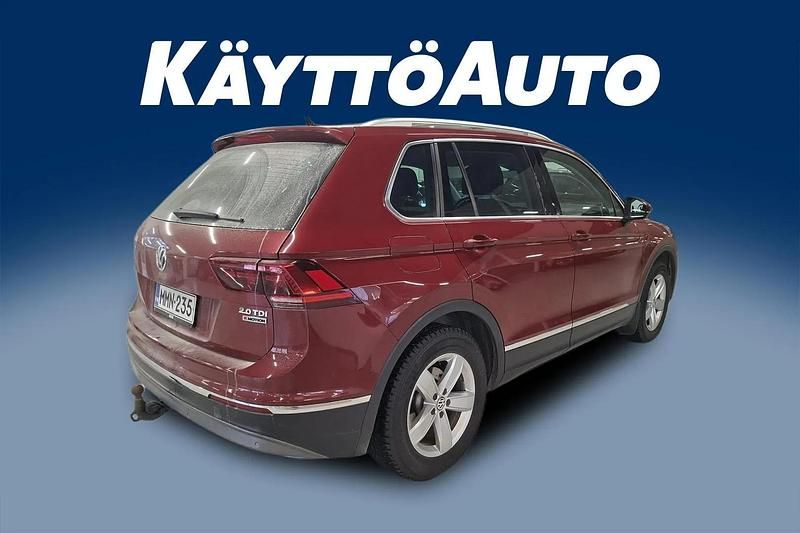 Käytetty VW Tiguan Highline 150 HP (110 kW) 2016 Punainen Katumaasturi