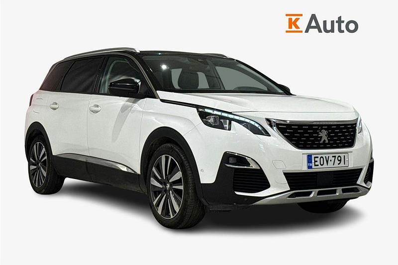 Valkoinen Käytetty 2017 Peugeot 5008 Allure Tila-auto | 12 990 € (Perustarjous) - Kuva 1/3
