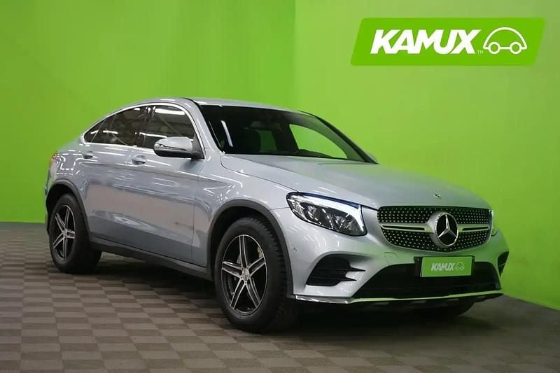 Hopea / harmaa Käytetty 2018 Mercedes GLC250 Business Coupe - kaksiovinen | 30 450 € (Perustarjous) - Kuva 1/4