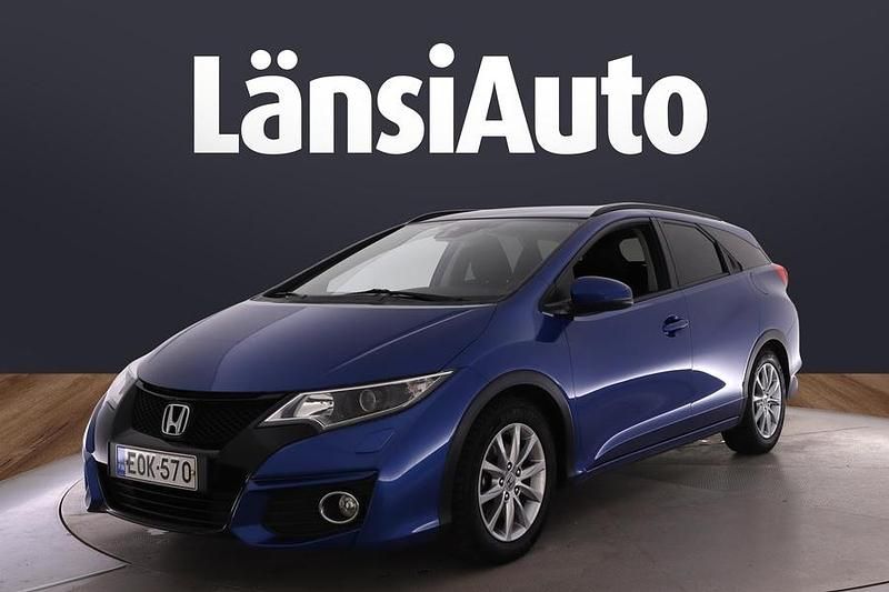 Sininen Käytetty 2017 Honda Civic Elegance Plus Farmari | 14 700 € (Perustarjous) - Kuva 1/1