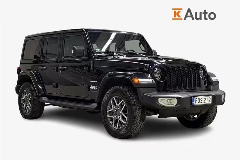 Musta Käytetty 2022 Jeep Wrangler Sahara Katumaasturi | 48 890 € - Kuva 1/4