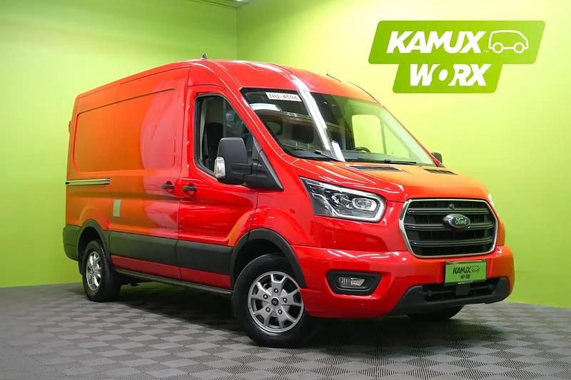 Punainen Käytetty 2021 Ford Transit Limited Van | 25 990 € (Supertarjous) - Kuva 1/4