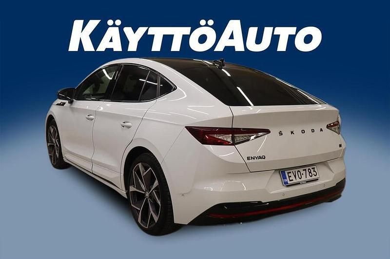 Käytetty Skoda Enyaq iV RS 194 kW (265 HP) 2022 Valkoinen Katumaasturi