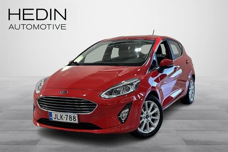 Punainen Käytetty 2019 Ford Fiesta Titanium Viistoperä | 9 490 € (Hyvä tarjous) - Kuva 1/4