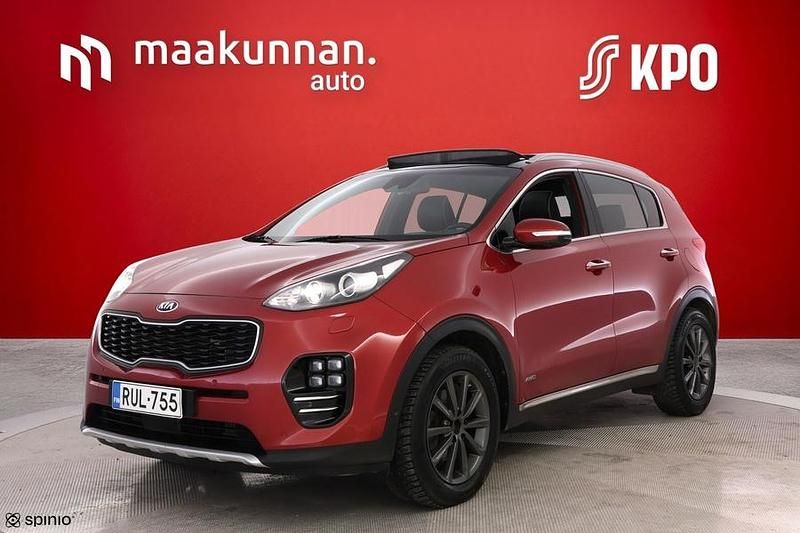 Käytetty Kia Sportage GT-Line 185 HP (136 kW) 2016 Punainen Katumaasturi