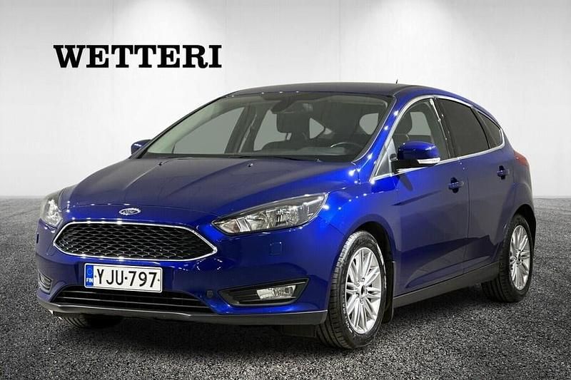 Sininen Käytetty 2018 Ford Focus Viistoperä | 8 490 € (Hyvä tarjous) - Kuva 1/4