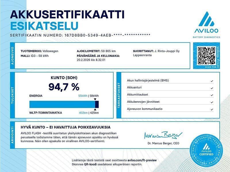 Käytetty VW ID.3 Pro 150 kW (204 HP) 2021 Harmaa Viistoperä