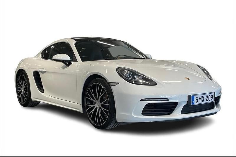 Valkoinen Käytetty 2018 Porsche 718 Cayman Coupe - kaksiovinen | 69 800 € - Kuva 1/4