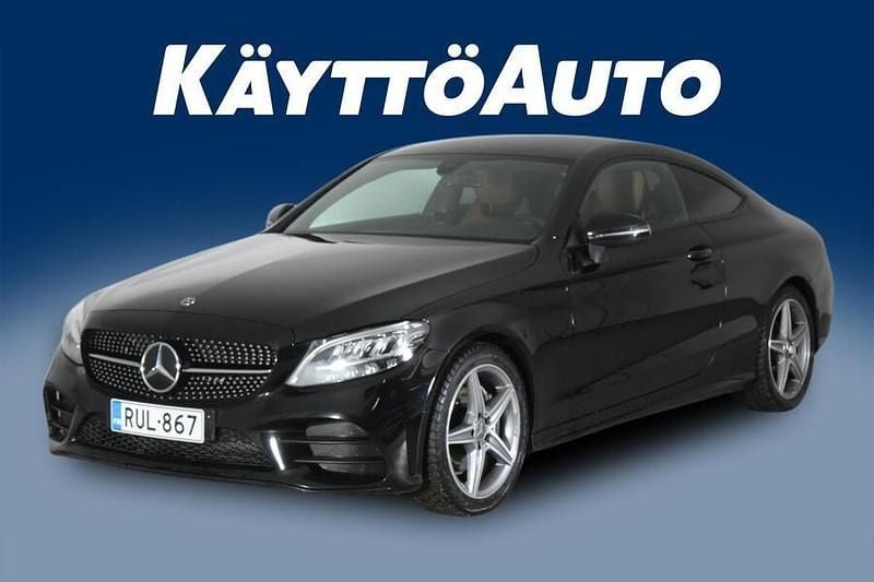 Käytetty Mercedes C200 AMG 184 HP (135 kW) 2021 Musta Coupe - kaksiovinen