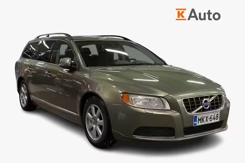 Vihreä Käytetty 2012 Volvo V70 Drive Kinetic Farmari | 7 890 € (Supertarjous) - Kuva 1/4