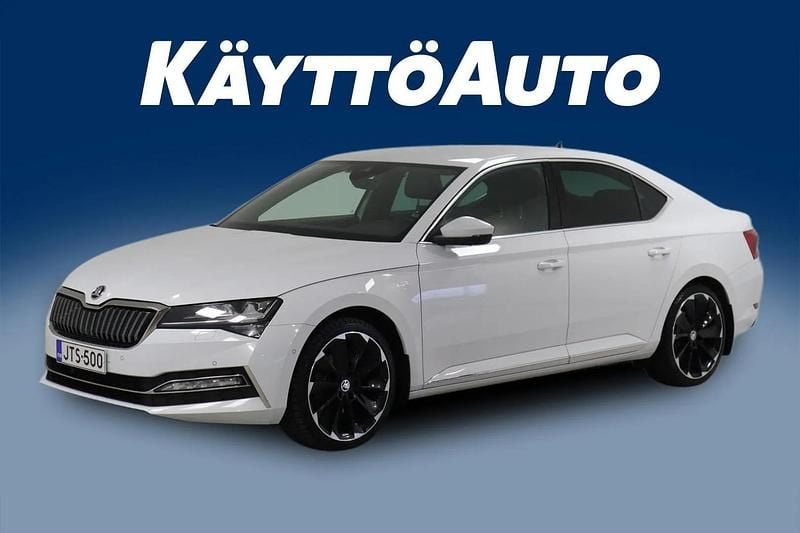 Valkoinen Käytetty 2021 Skoda Superb LAURIN & KLEMENT Sedan | 24 470 € (Perustarjous) - Kuva 1/4