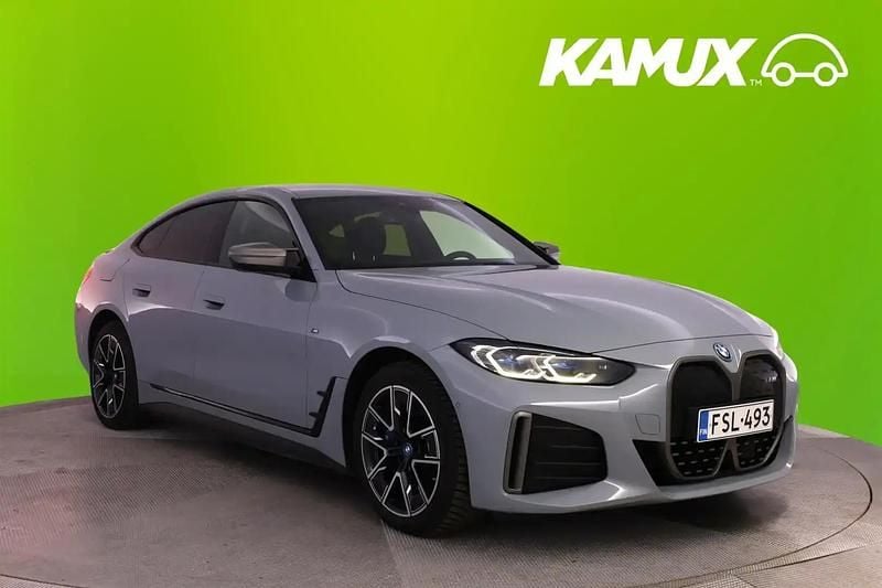 Käytetty BMW i4 Shadowline 442 kW (601 HP) 2022 Hopea / harmaa Sedan