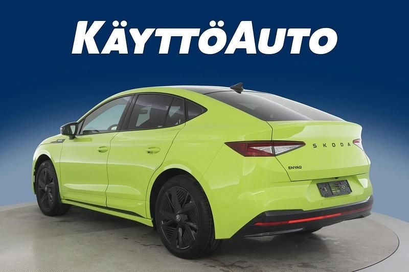 Uusi Skoda Enyaq iV RS 250 kW (340 HP) 2026 Mamba green Katumaasturi