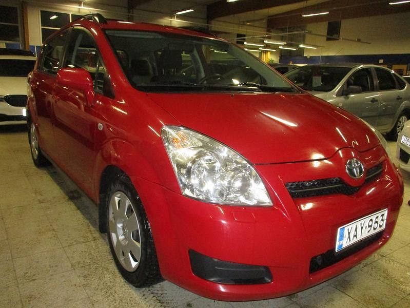 Punainen Käytetty 2008 Toyota Corolla Verso Tila-auto | 8 980 € (Hieman kallis) - Kuva 1/4