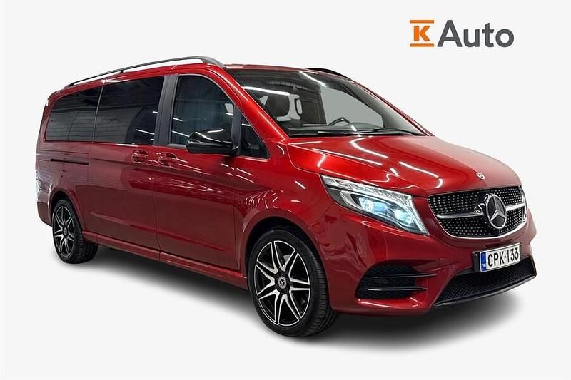 Käytetty Mercedes V300 Avantgarde 237 HP (174 kW) 2021 Met. punainen Tila-auto
