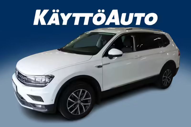 Valkoinen Käytetty 2019 VW Tiguan Allspace Comfortline Katumaasturi | 27 690 € - Kuva 1/4