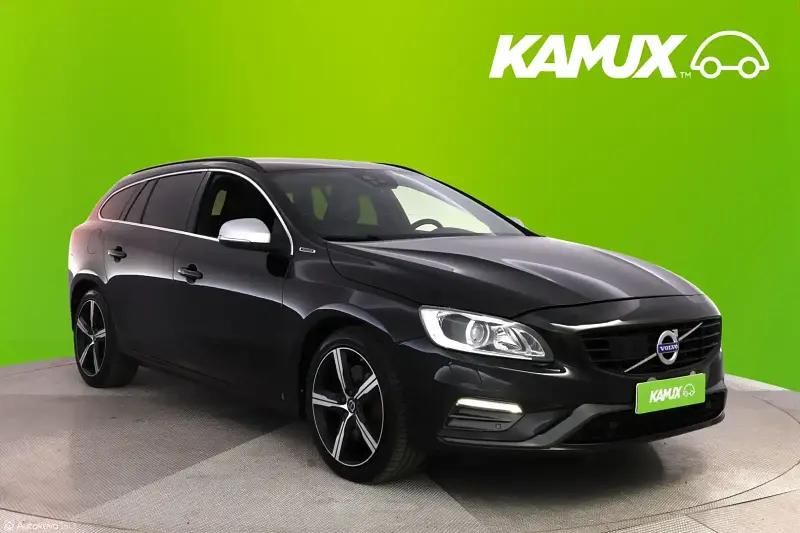 Musta Käytetty 2018 Volvo V60 R-Design Farmari | 15 670 € (Supertarjous) - Kuva 1/4