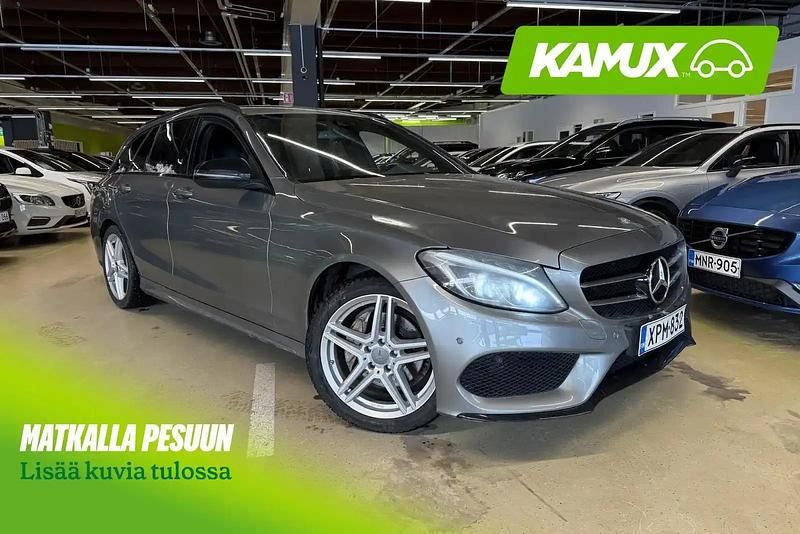 Käytetty Mercedes C220 Business 170 HP (125 kW) 2016 Hopea / harmaa Farmari