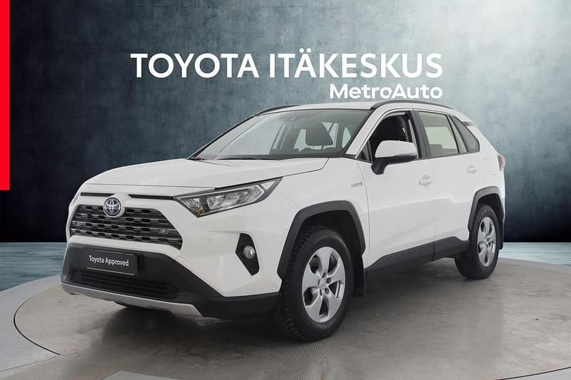 Valkoinen Käytetty 2021 Toyota RAV4 Hybrid Active Katumaasturi | 34 590 € (Perustarjous) - Kuva 1/4