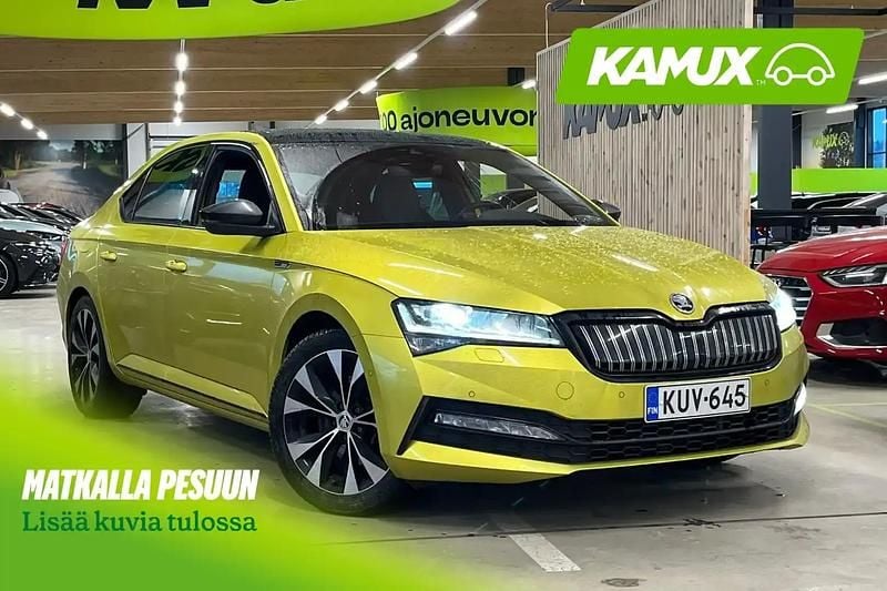 Vihreä Käytetty 2023 Skoda Superb SportLine Sedan | 22 990 € (Hyvä tarjous) - Kuva 1/4