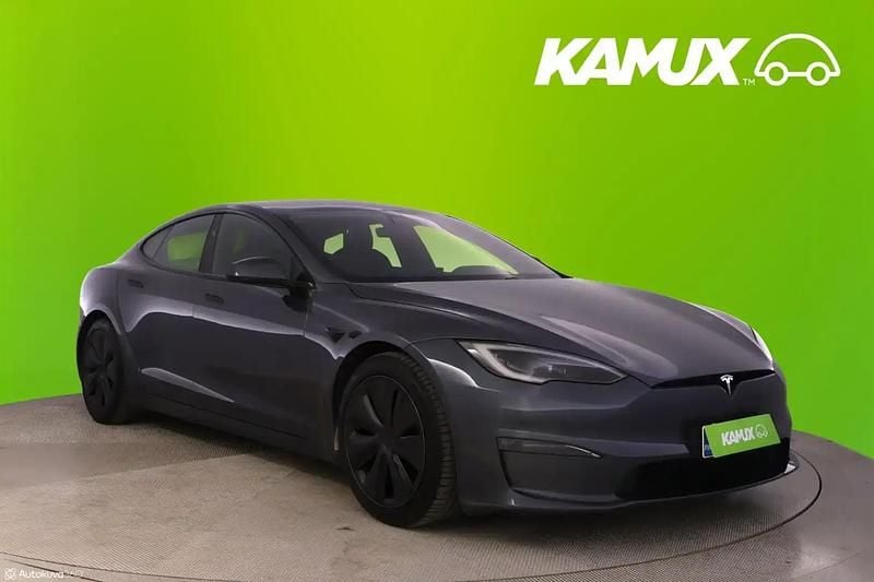 Hopea / harmaa Käytetty 2023 Tesla Model S Long Range AWD Viistoperä | 60 580 € - Kuva 1/4