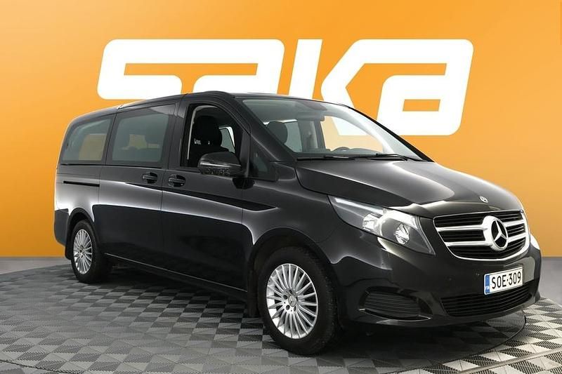 Musta Käytetty 2018 Mercedes V220 Business Tila-auto | 49 800 € - Kuva 1/3