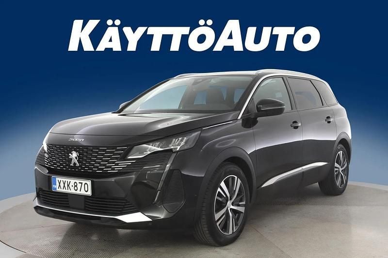 Musta Käytetty 2021 Peugeot 5008 Allure Tila-auto | 23 990 € (Perustarjous) - Kuva 1/4