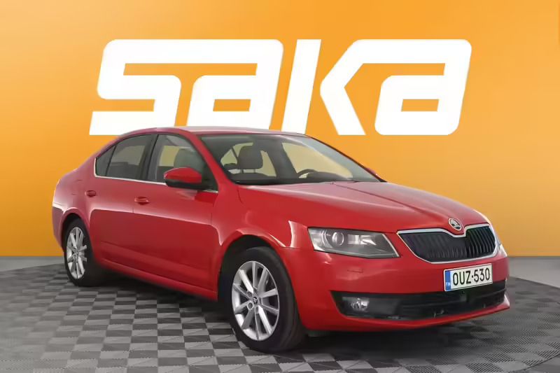 Punainen Käytetty 2015 Skoda Octavia Style Viistoperä | 10 900 € (Perustarjous) - Kuva 1/4