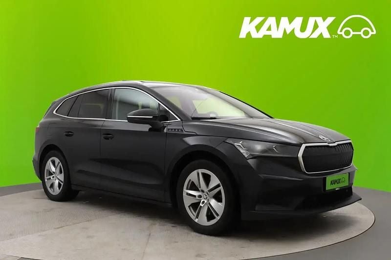 Musta Käytetty 2022 Skoda Enyaq iV Katumaasturi | 30 490 € (Hyvä tarjous) - Kuva 1/4
