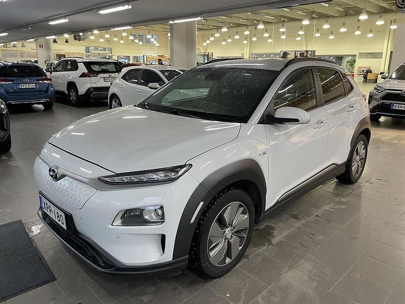 Valkoinen Käytetty 2019 Hyundai Kona Premium Katumaasturi | 19 390 € (Perustarjous) - Kuva 1/4