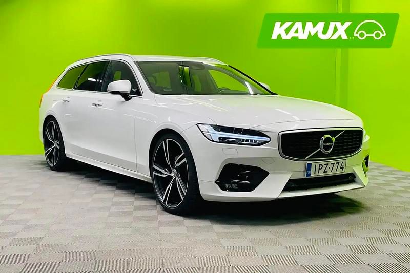 Valkoinen Käytetty 2018 Volvo V90 R-Design Farmari | 34 890 € (Kallis) - Kuva 1/4
