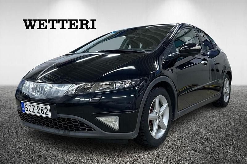Musta Käytetty 2008 Honda Civic Sport Viistoperä | 6 900 € (Hieman kallis) - Kuva 1/4