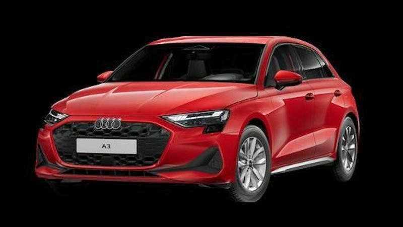 Uusi Audi A3 Sportback 114 HP (83 kW) 2025 Punainen Viistoperä