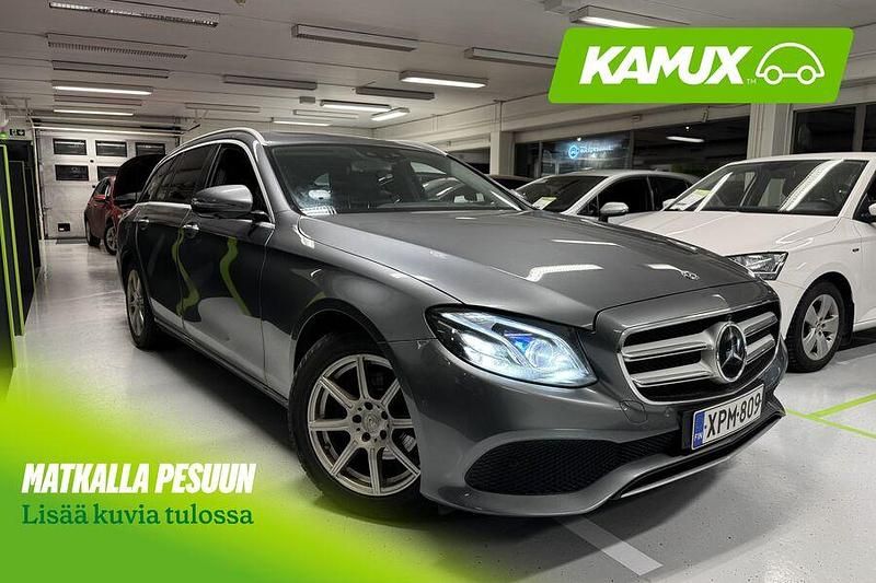 Hopea / harmaa Käytetty 2018 Mercedes E220 Business Farmari | 26 900 € (Perustarjous) - Kuva 1/4
