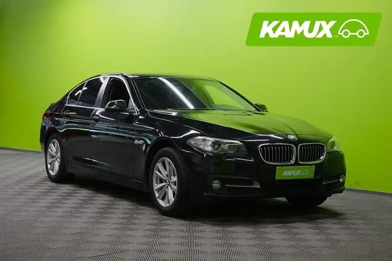 Musta Käytetty 2016 BMW 520 Exclusive Sedan | 17 490 € (Hyvä tarjous) - Kuva 1/4
