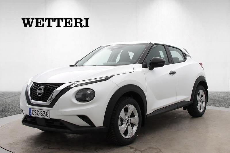 Valkoinen Uusi 2025 Nissan Juke Acenta Katumaasturi | 28 600 € (Kallis) - Kuva 1/4